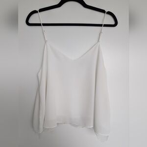 Zara White Top with Lace L